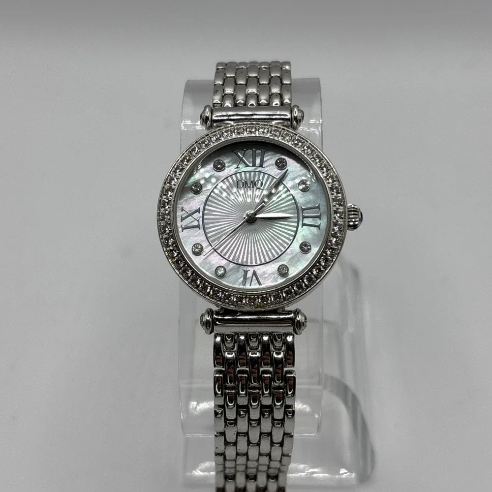 Women's DMQ CZ Silver Tone Watch, 11665